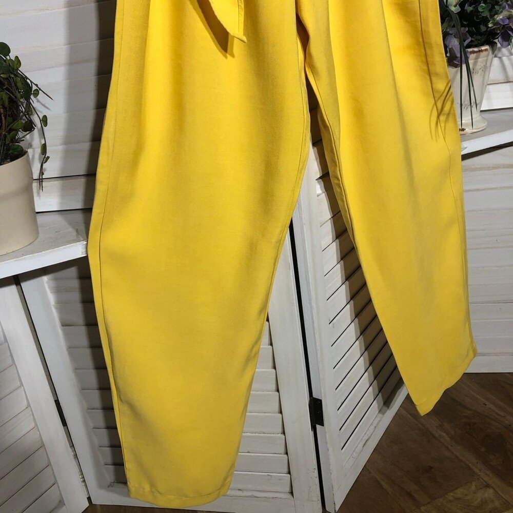 BCBGeneration Yellow Strapless Jumpsuit Small - Picture 15 of 16